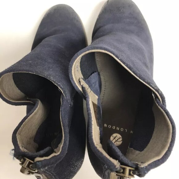 H By Hudson Apisi Womens Bootie Navy 5 M - Picture 4 of 6